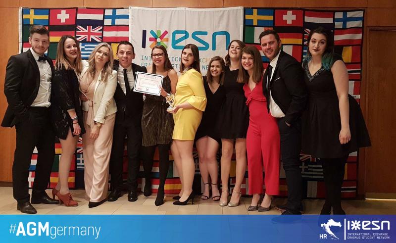 Members of ESN Croatia on AGM Germany