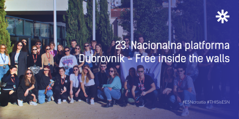 Members of ESN Croatia taking a photo